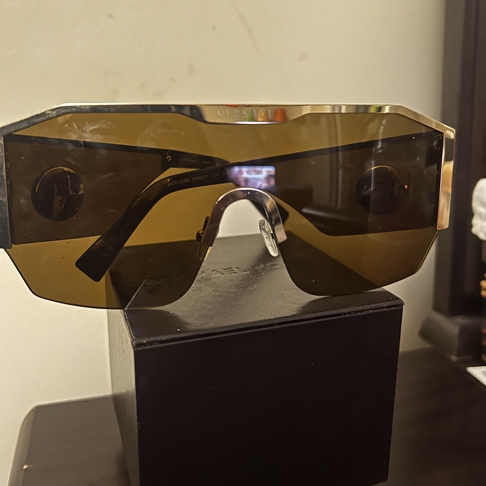 Black and Gold Versace Sunglasses